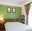 卧室家居绿色墙面装修装饰效果图片