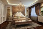 欧式风格家居卧室窗帘装饰效果图