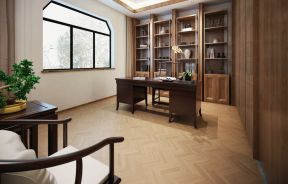 中式书房设计 书架装修效果图片