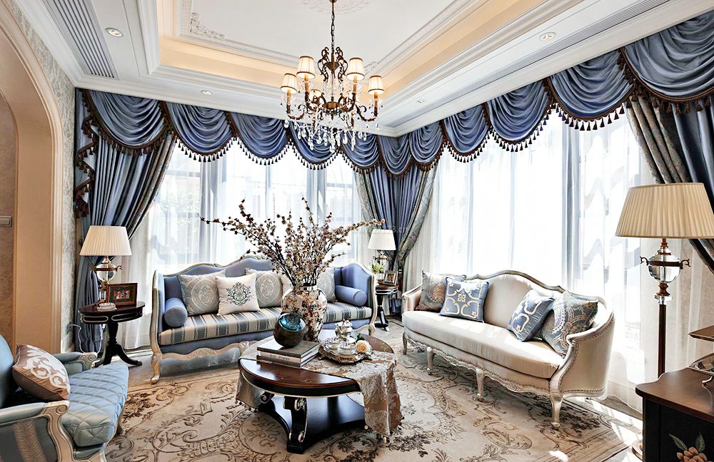 简约古典欧式客厅地毯装修图片