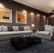 现代风格室内客厅沙发背景墙装饰效果