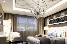 最新欧式宜家家居卧室吊顶设计装修效果图片