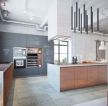 房屋厨房地板砖颜色设计效果图片