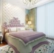 经典现代简欧风格别墅卧室床装修效果图案例