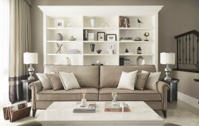 美式新古典风格 小客厅装修效果图片