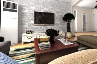 混搭风格小户型简约客厅装修设计效果图片