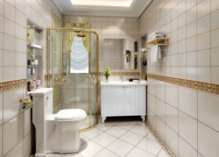 欧式复式家居室内卫生间设计效果图案例
