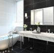 2023现代家庭卫生间白色浴缸装修效果图片