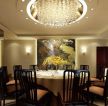 新中式餐厅圆餐桌装修效果图片大全欣赏