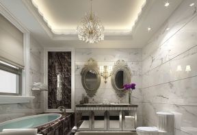 欧式现代风格 卫生间浴室装修图