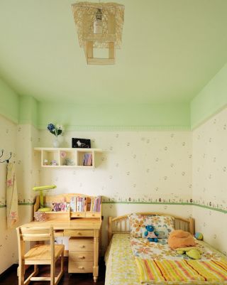 儿童小卧室墙壁纸设计装修图