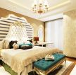 简约欧式家居卧室设计床背景墙装饰效果图