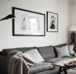 时尚简约设计风格客厅沙发背景墙装饰画