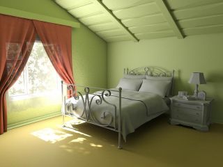 现代阁楼卧室颜色搭配装修效果图片