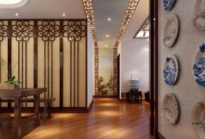 新中式风格客厅走廊吊顶造型