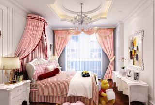 2023欧式家居卧室床缦装修效果图片