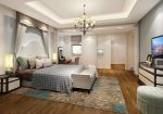 美式家居婚房卧室地毯装饰图片