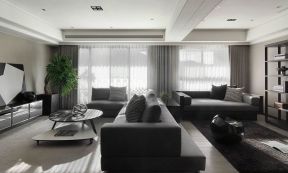 简约家居客厅 黑白现代风格