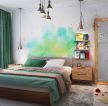 80平米现代风格卧室颜色搭配装修效果图片