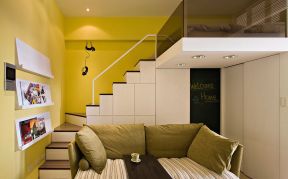 小户型公寓装修效果图 室内楼梯设计