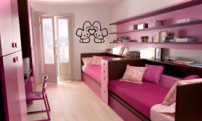 卧室与书房 卧室粉色设计