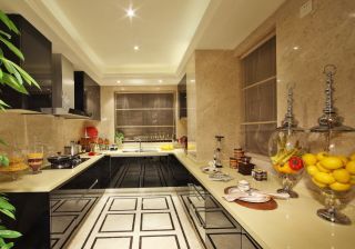 140平米奢华欧式厨房设计图片欣赏