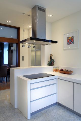 80平米现代风格开放式厨房抽油烟机
