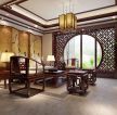 中式风格装修客厅装潢设计效果图片