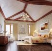 美式风格别墅家居卧室吊顶装修效果图