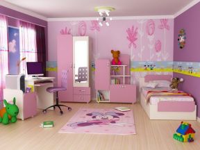 单身女生粉色小卧室装修效果图