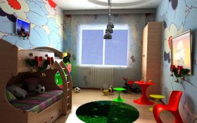 现代风格色彩儿童房间装饰图