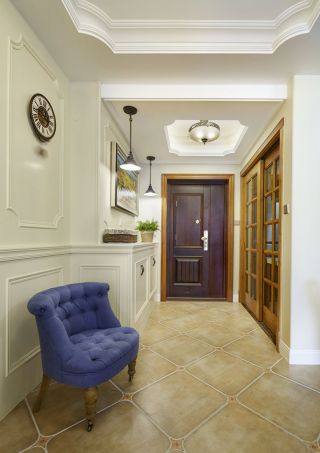 美式风格小户型室内木门装修效果图片