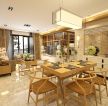 最新中式房屋客厅餐厅装修效果图案例