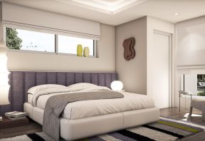 2023简约现代家居卧室双人床装修效果图片