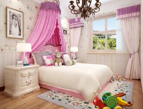 最新欧式儿童卧室整套家具装修设计效果图