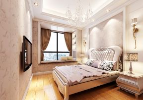 简约欧式风格整套卧室家具装修效果图片