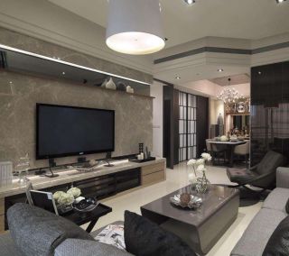 现代简约室内客厅摆件装饰设计效果图