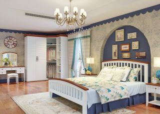地中海田园风格整套卧室家具设计效果图