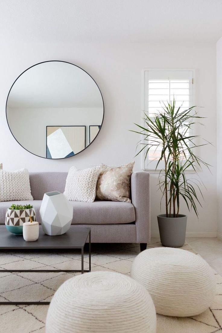 小户型现代客厅设计简约沙发背景墙效果图