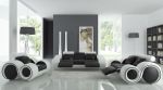 黑白现代风格家居客厅设计