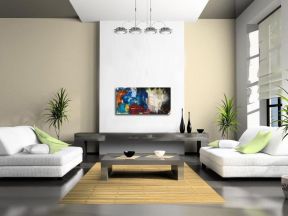 家居客厅设计  电视墙设计图
