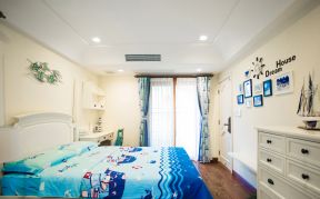 地中海风格室内设计 卧室窗帘图片