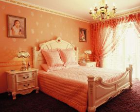 欧式家装卧室 女孩卧室设计图片