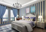 地中海家居室内卧室蓝色墙面装修效果图片2023