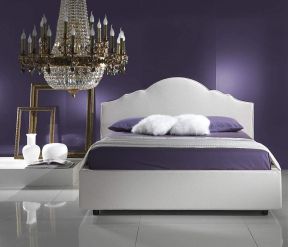 紫色卧室室内装饰设计效果图