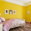 2023家居儿童房黄色墙面装修效果图片