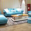 2023地中海风格蓝色组合沙发装修效果图片