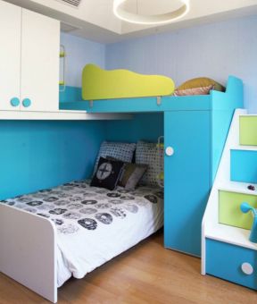 现代简约家装风格儿童卧室家具图片 
