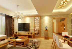 中式家具电视柜 简约中式客厅装修效果图