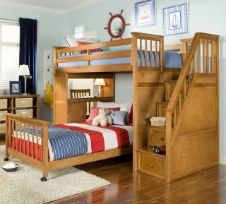 儿童卧室实木家具图片